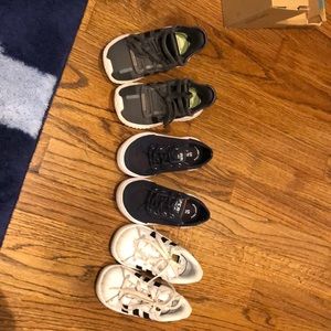 3 pairs of toddler boys sneakers